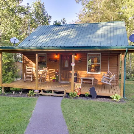 Pet-Friendly Cosby Log Cabin With Backyard And Porch!